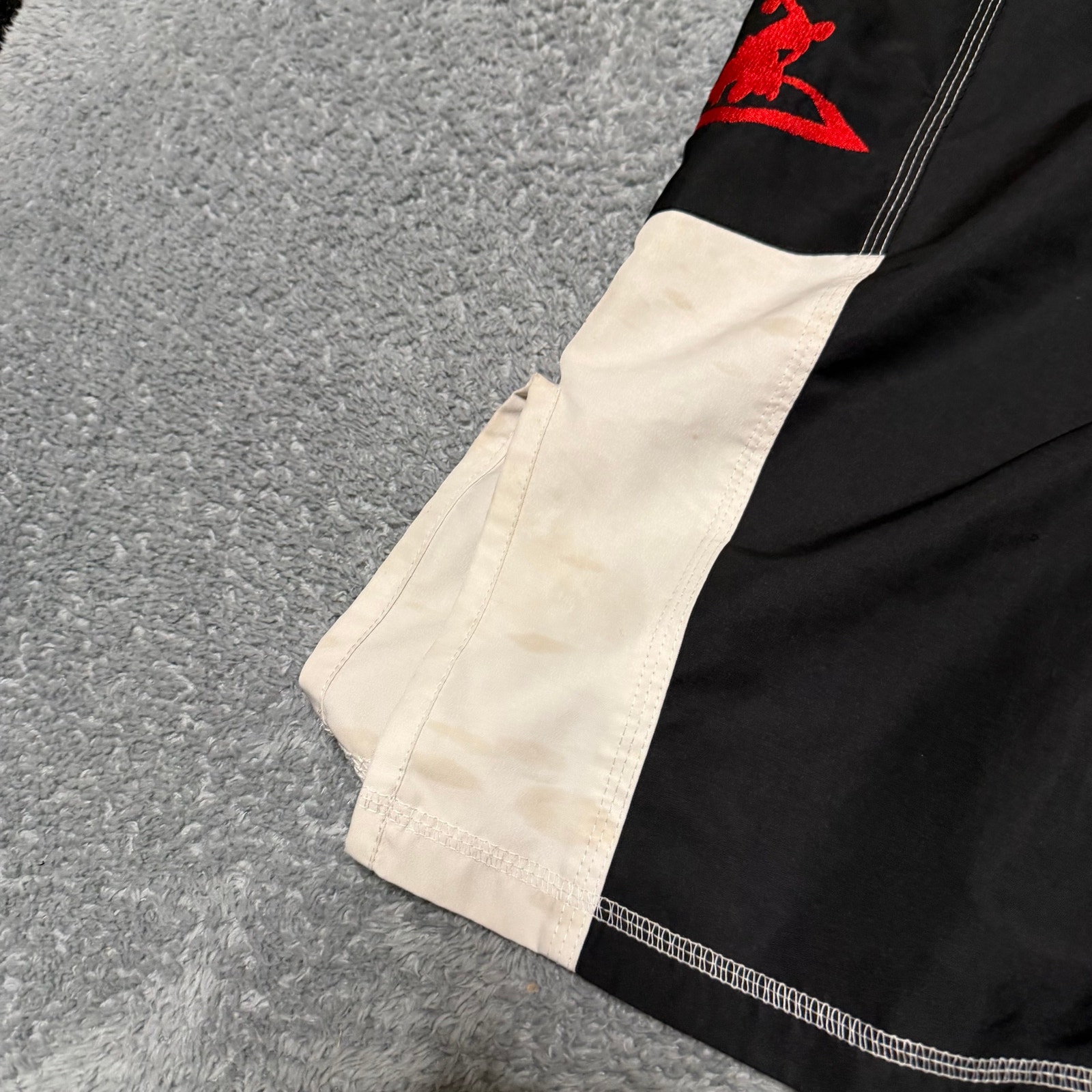 Title Mma Wrestling Shorts Mens Medium Black White *Stains — image 5 of 8